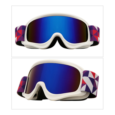 Colorful Plain Anti Fog Wind Proof Snow Ski Goggles For Kids