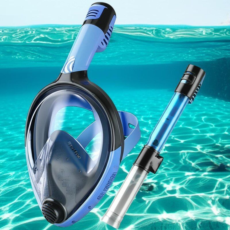 Dry Top Snorkel Diving Snorkel Mask Approximately 500 Grams Universal Fit Comfortable Full Face Snorkeling Gear Suitable for All Ages