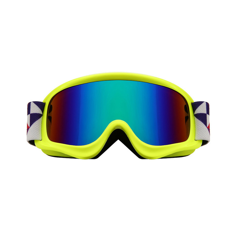 Colorful Plain Anti Fog Wind Proof Snow Ski Goggles For Kids